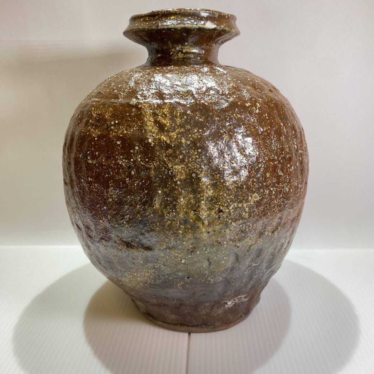 信楽焼 陶磁器 壺 壷 花器 花瓶 花入 花生 在名 陶器 置物 インテリア 飾拍卖