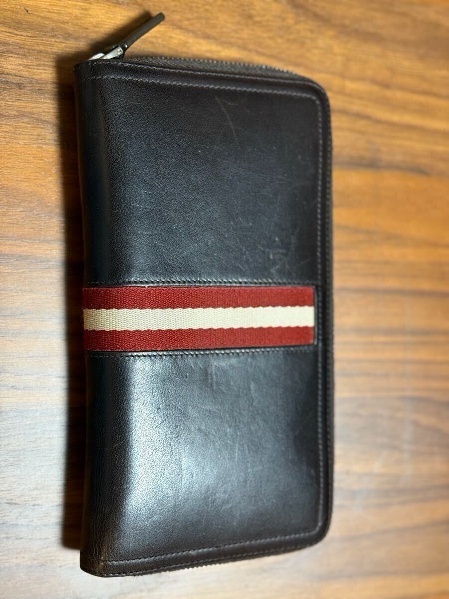 【送料無料】bally バリー ラウンドファスナー 長財布拍卖