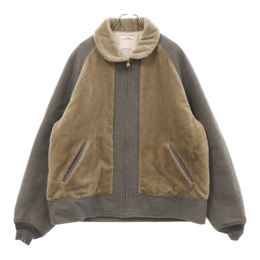VISVIM ヴィスヴィム 24AW MACKENZIE JKT マッケンジージャケット ジップアップブルゾン 0124205013028 グレー/ベージュ拍卖