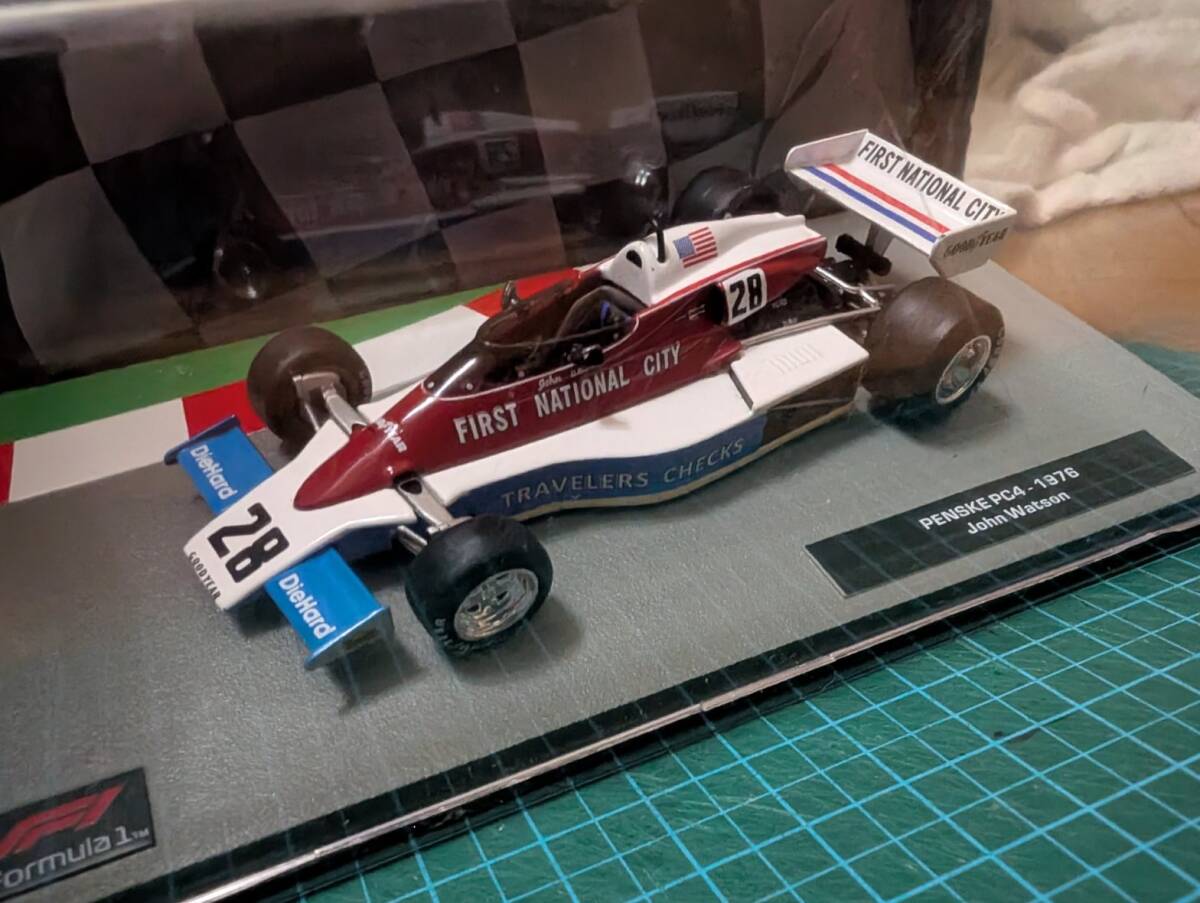 絶版!! ディアゴスティーニ1/43 ペンスキーPC4 フォード No.28 J.ワトソン 「FIRST NATIONAL CITY」 1976拍卖