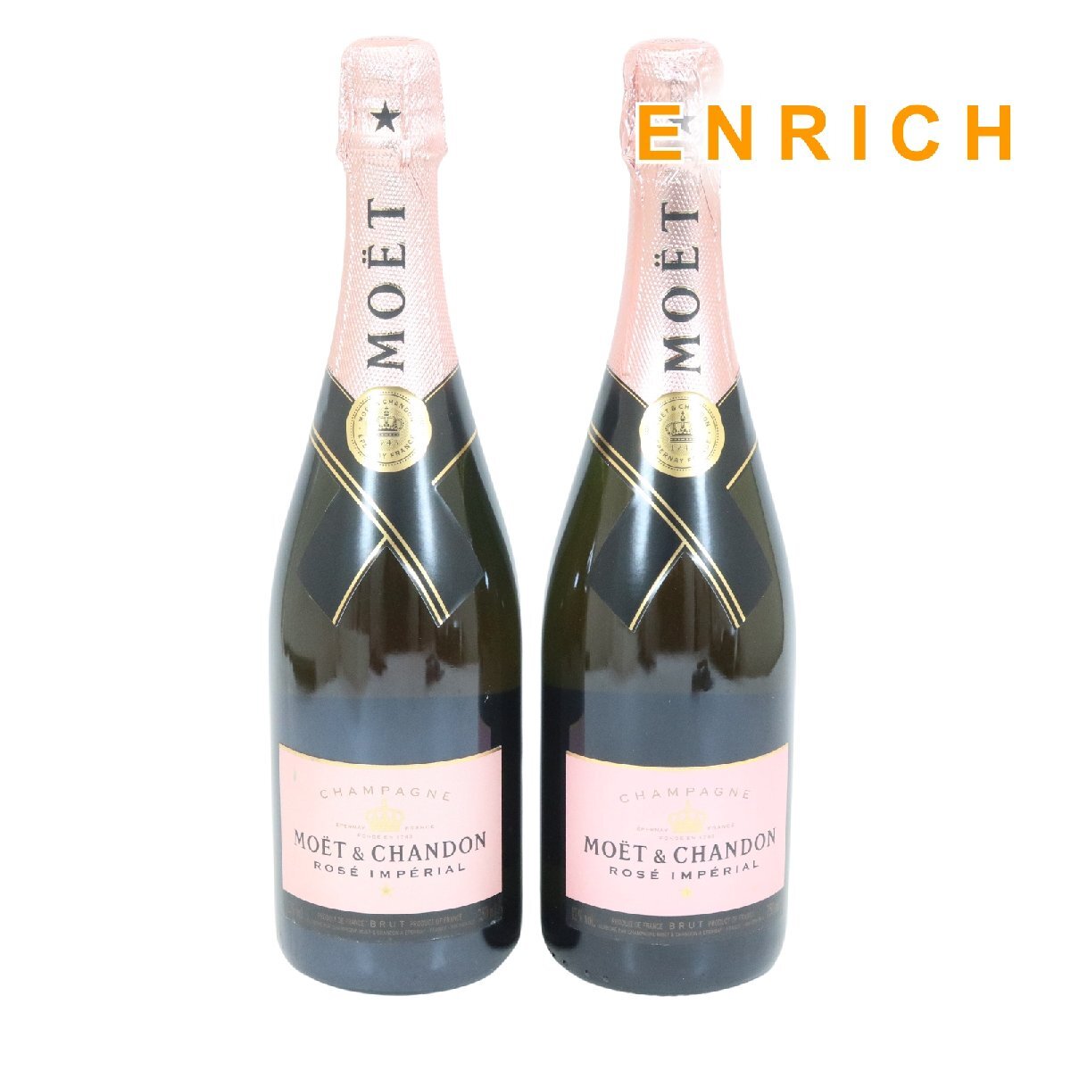 MOET&CHANDON モエ エ シャンドン モエ 2本セット ロゼ アンペリアル 750ml 12% 未開栓 / 8720拍卖