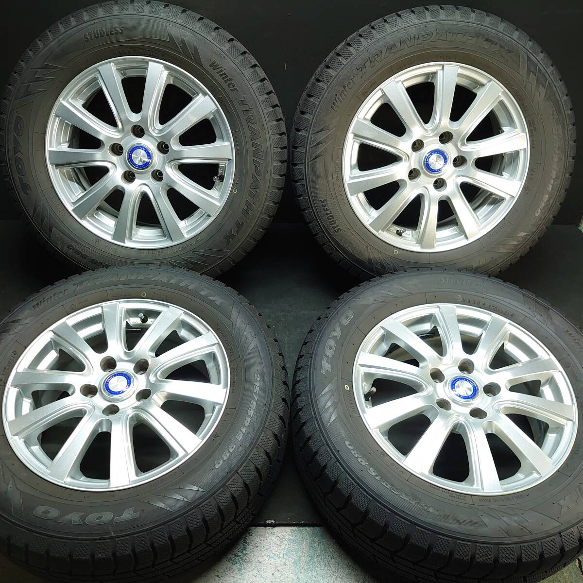 ★☆ 社外アルミ トーヨー 215/65R16 アルファード ヴェルファイア エルグランド ジューク エクストレイル PCD114.3/+38 #23983 ☆★拍卖