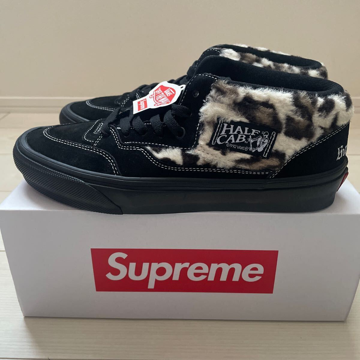 Supreme×VANS Leopard Half Cab 27.0cm 新品未使用タグ付き SB stussy スニーカー シュプリーム ヴァンズ拍卖