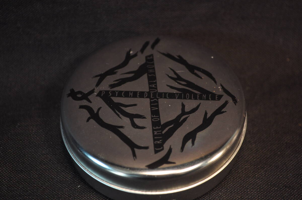 156 未使用 缶入り PHYCHEDELC VIOLENCE CRIME OF VISUAL SHOCK サイケデリックバイオレンス ピンバッジ 缶バッジ7個 拍卖