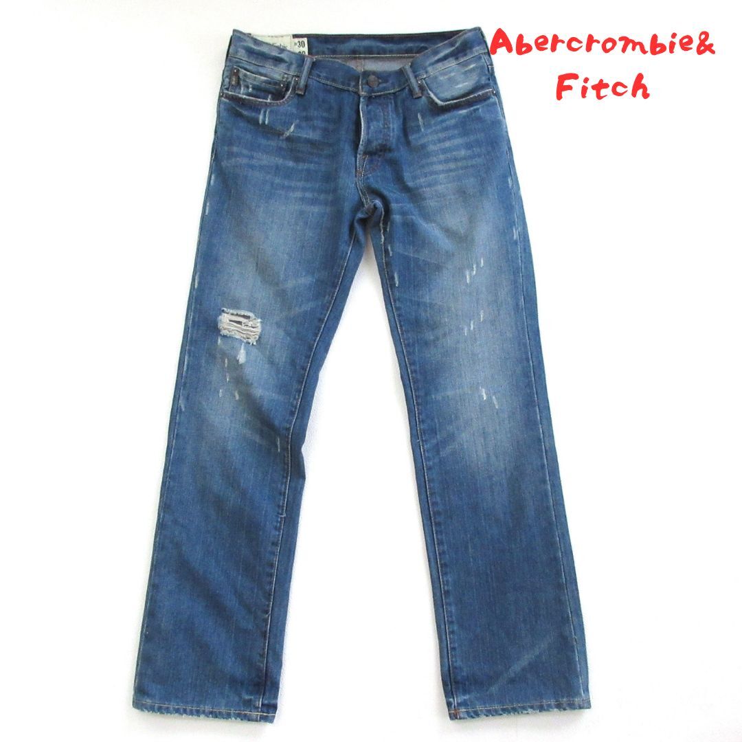 【Abercrombie&Fitch】W30 アバクロ ダメージ デニム 0295拍卖