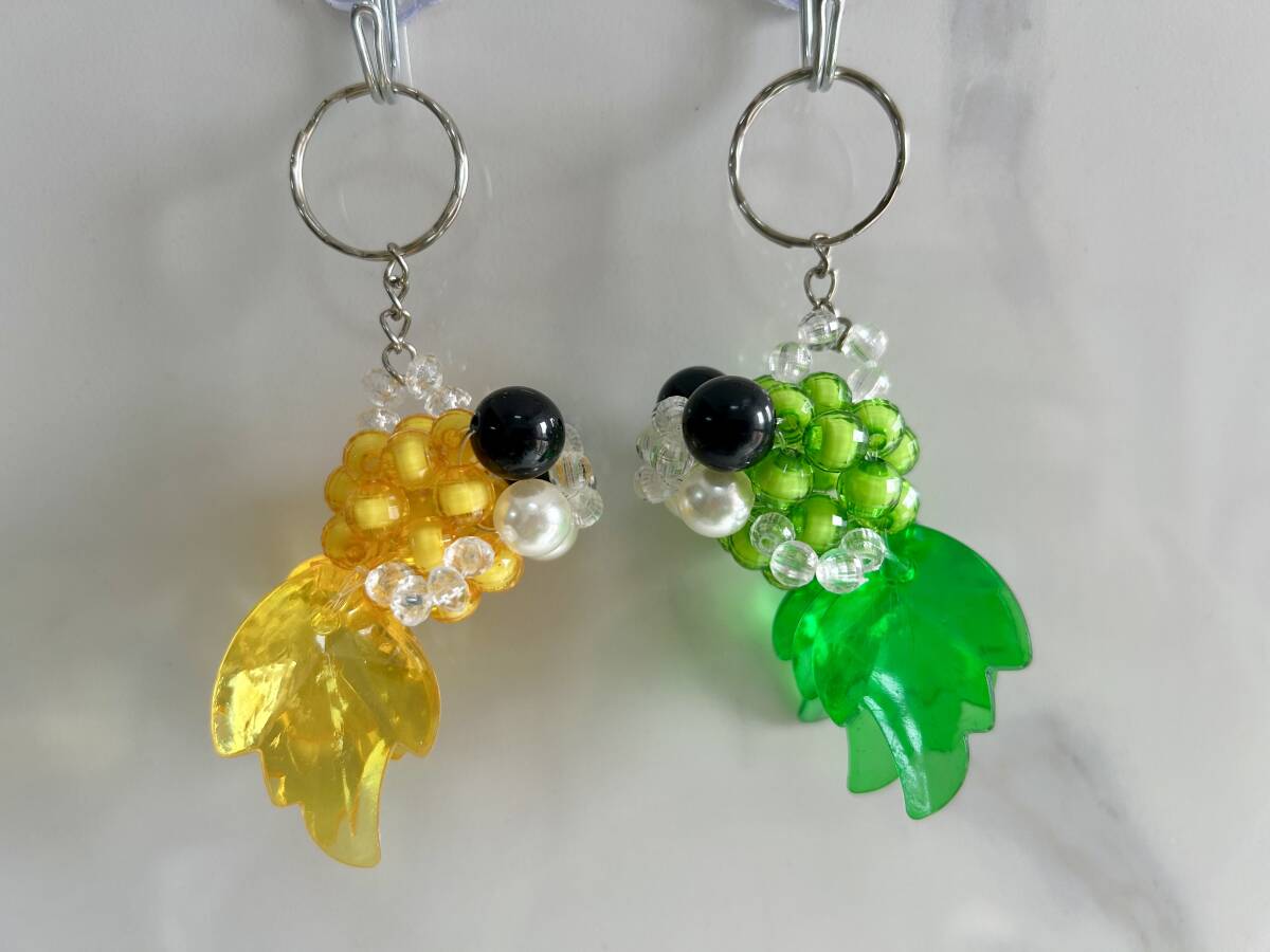 ★ビーズハンドメイド 携帯ストラップ 金魚2匹 その1拍卖