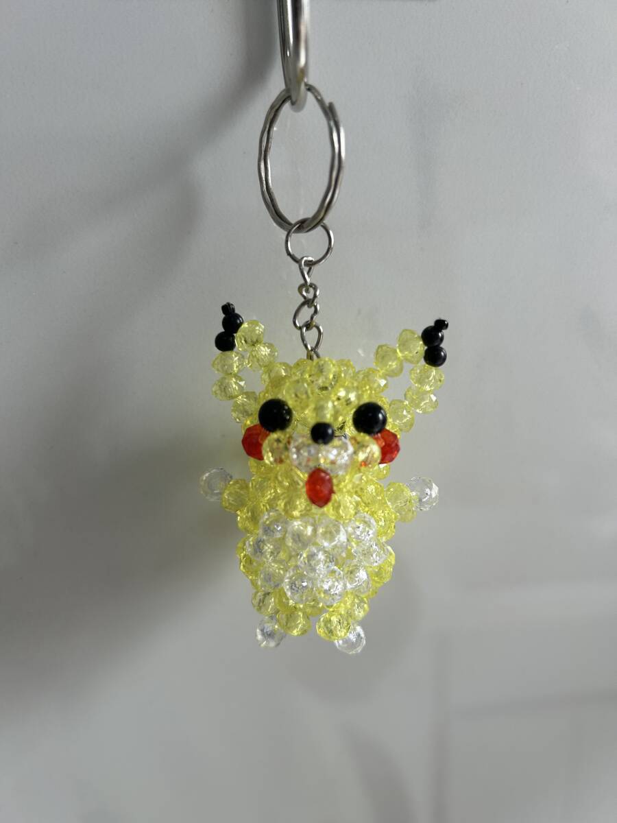 ★ビーズハンドメイド 携帯ストラップ ピカチュウ1体 その2拍卖