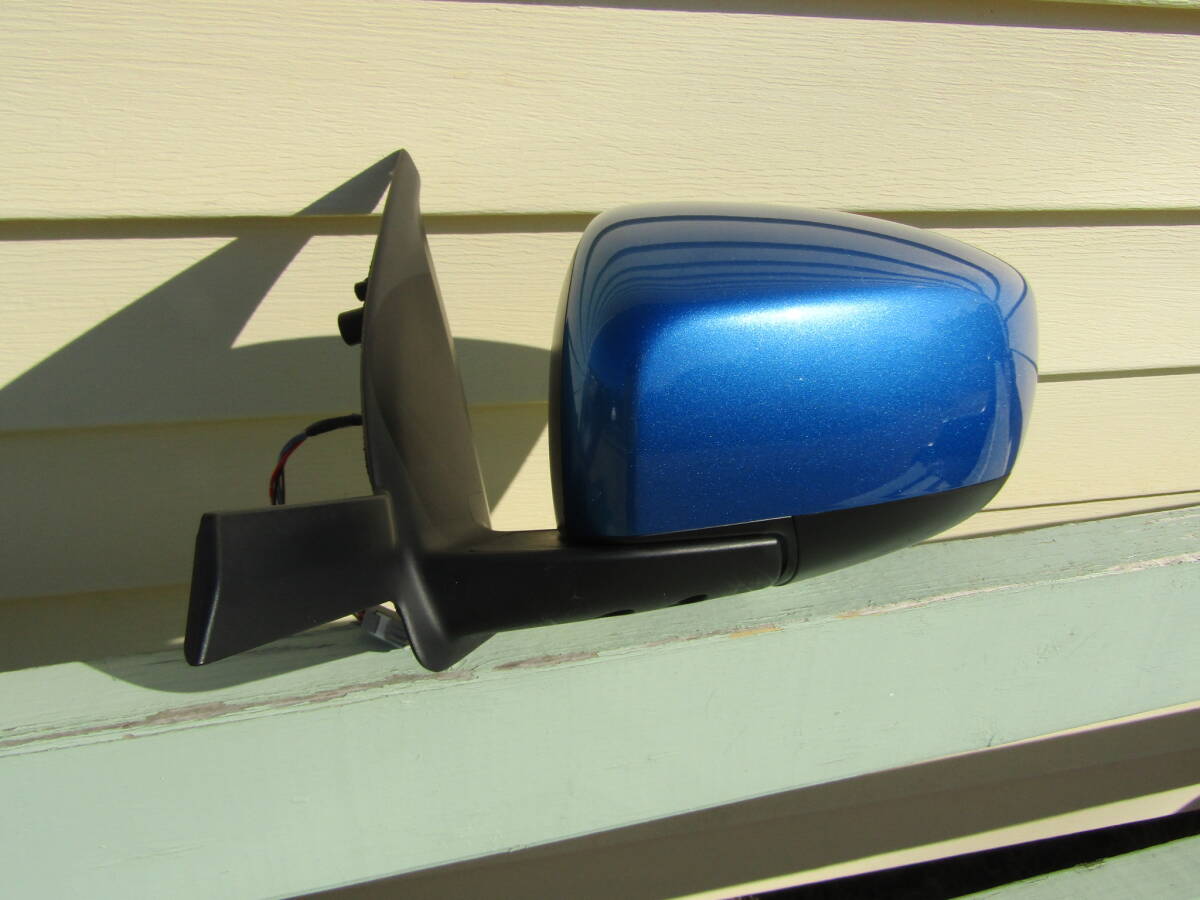 スイフト ZC83S 純正 左 ドアミラー ミラー ブルー 青 5ピン ■■ 13011301拍卖