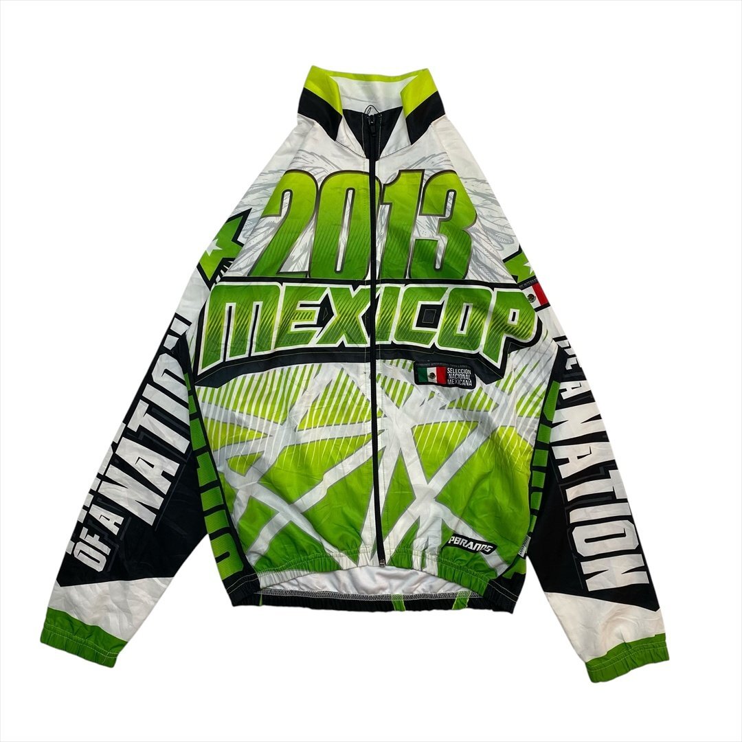 GEOVANNY 2013 MEXICOP サイクル ジャケット 柄物 古着 メンズ M サイクルジャージ クリーニング済み拍卖