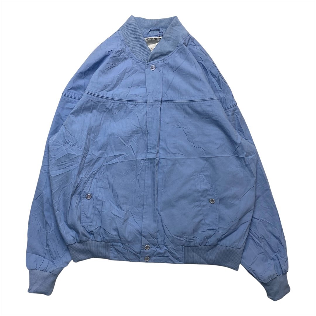 90s Munsingwear ダービー ジャケット ブルー 古着 メンズ L カップショルダー ブルゾン クリーニング済み拍卖