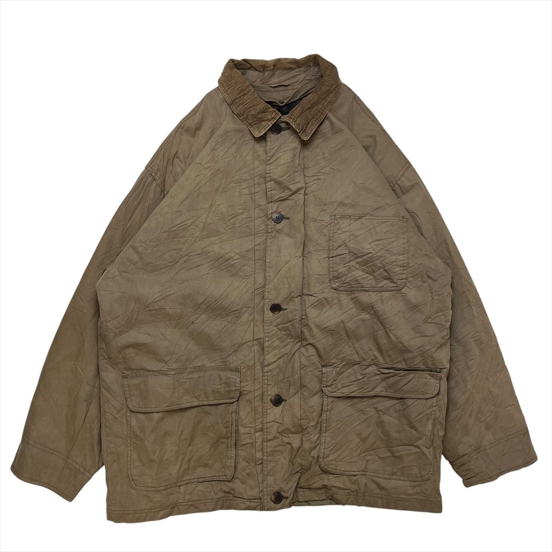 INC INTERNATIONAL CONCEPTS ハンティング ジャケット ベージュ 古着 メンズ L コーデュロイ襟 コート Vintage ビンテージ ヴィンテージ拍卖