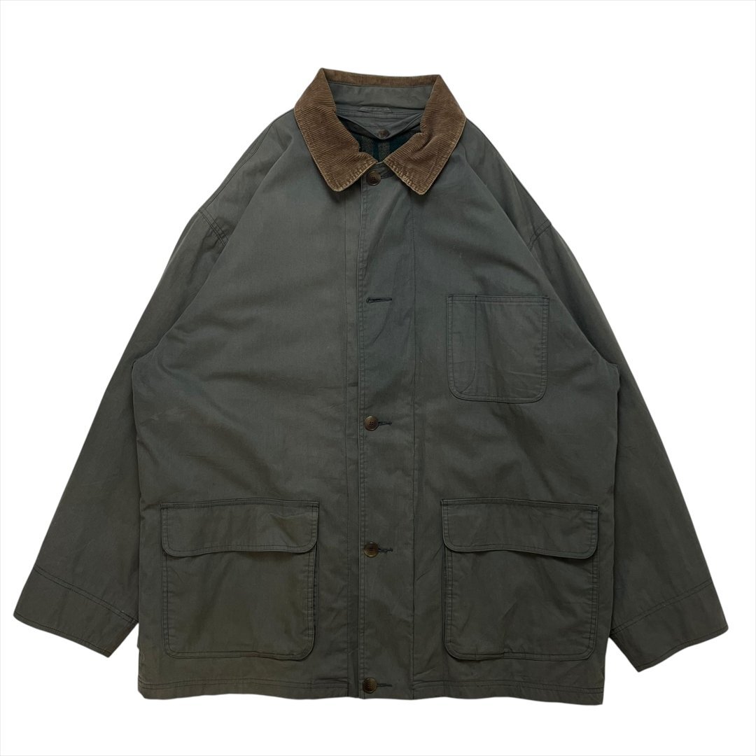 INC INTERNATIONAL CONCEPTS ハンティング ジャケット グリーン 古着 メンズ L コーデュロイ襟 コート Vintage ビンテージ ヴィンテージ拍卖