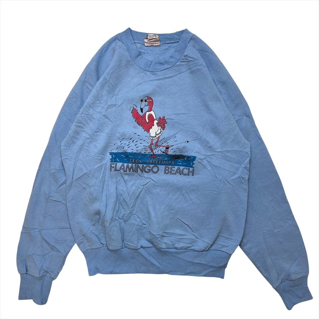 PEP ACTIONWEAR MANITOBA BAREFOOT TEAM スウェット トレーナー ブルー 古着 メンズ M カレッジ ロゴ Vintage ビンテージ ヴィンテージ拍卖