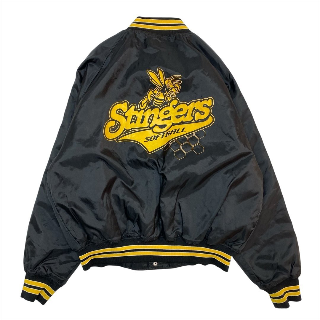 WESTARK Stingers ナイロン ジャケット ブラック 古着 メンズ L スタジャン ジャンバー ブルゾン Vintage ヴィンテージ ビンテージ拍卖