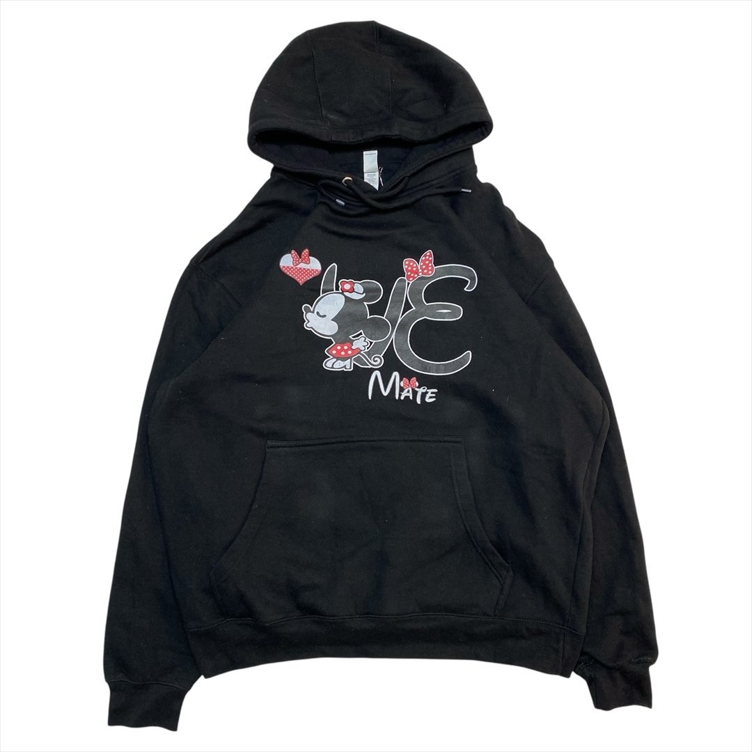 LANE SEVEN 裏起毛 スウェット パーカー ブラック 古着 メンズ XL マフポケット カンガルーポケット プルオーバー拍卖