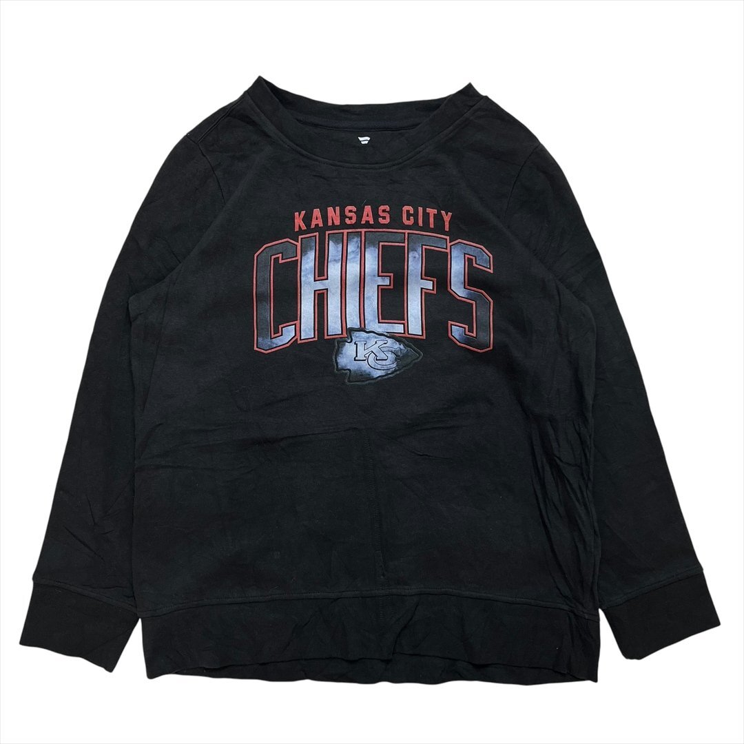 Fanatics NFL KANSAS CITY CHIEFS 裏起毛 スウェット シャツ トレーナー ブラック 古着 メンズ XL メキシコ製 Vintage ヴィンテージ拍卖