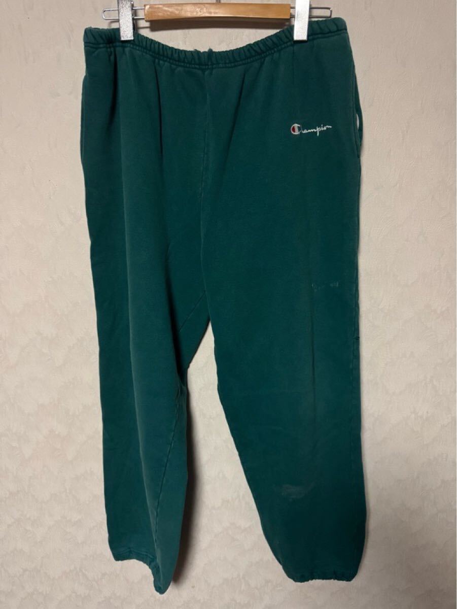 チャンピオン スウェットパンツ 90年代 90s XXL グリーン拍卖