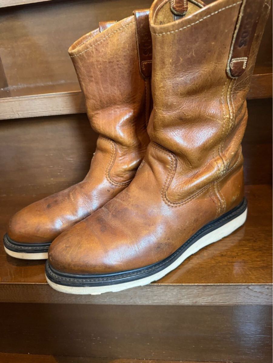 レッドウィング ペコス ブーツ縦プリントタグ 70年代 80年代 9D 27cm 拍卖