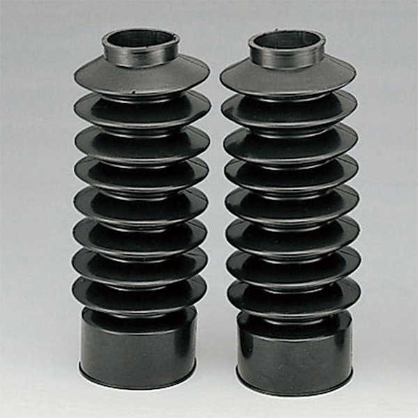 キジマ KIJIMA フロントフォークブーツ ブラック 上41φ/下68φ 2本セット ハーレーソフテイル用 HD-03212拍卖