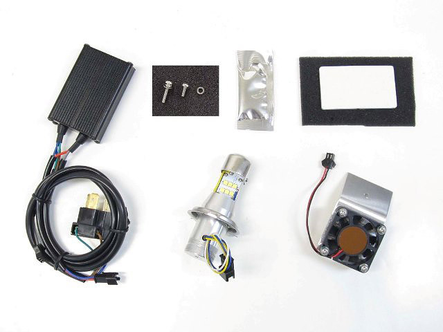 即納 プロテック バイク用 LEDヘッドライトバルブキット(オフセットファンタイプ) LB4-OF H4 Hi/Lo 6000K 65067拍卖