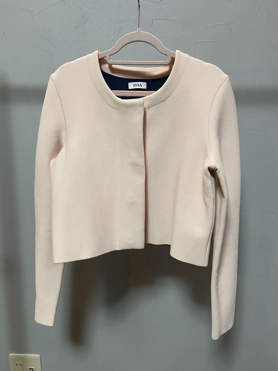 ISSA イッサ ピンクベージュ カーディガン XS 拍卖