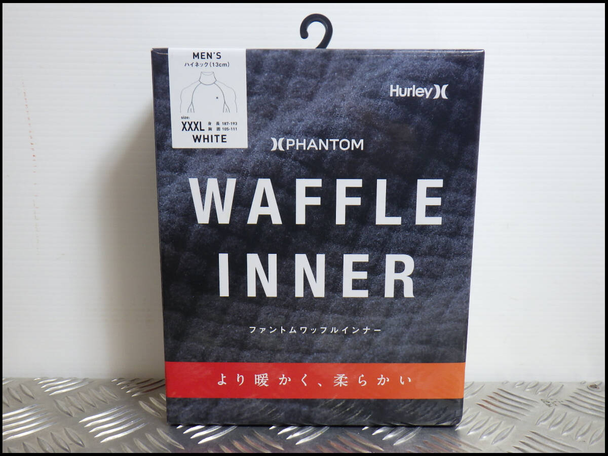 ●未使用品●荷崩れ●水濡品●ハーレー●HURLEY●防寒●保温●ファントムワッフル インナー●ハイネック長袖●白●XXXL●MIW2200002●拍卖