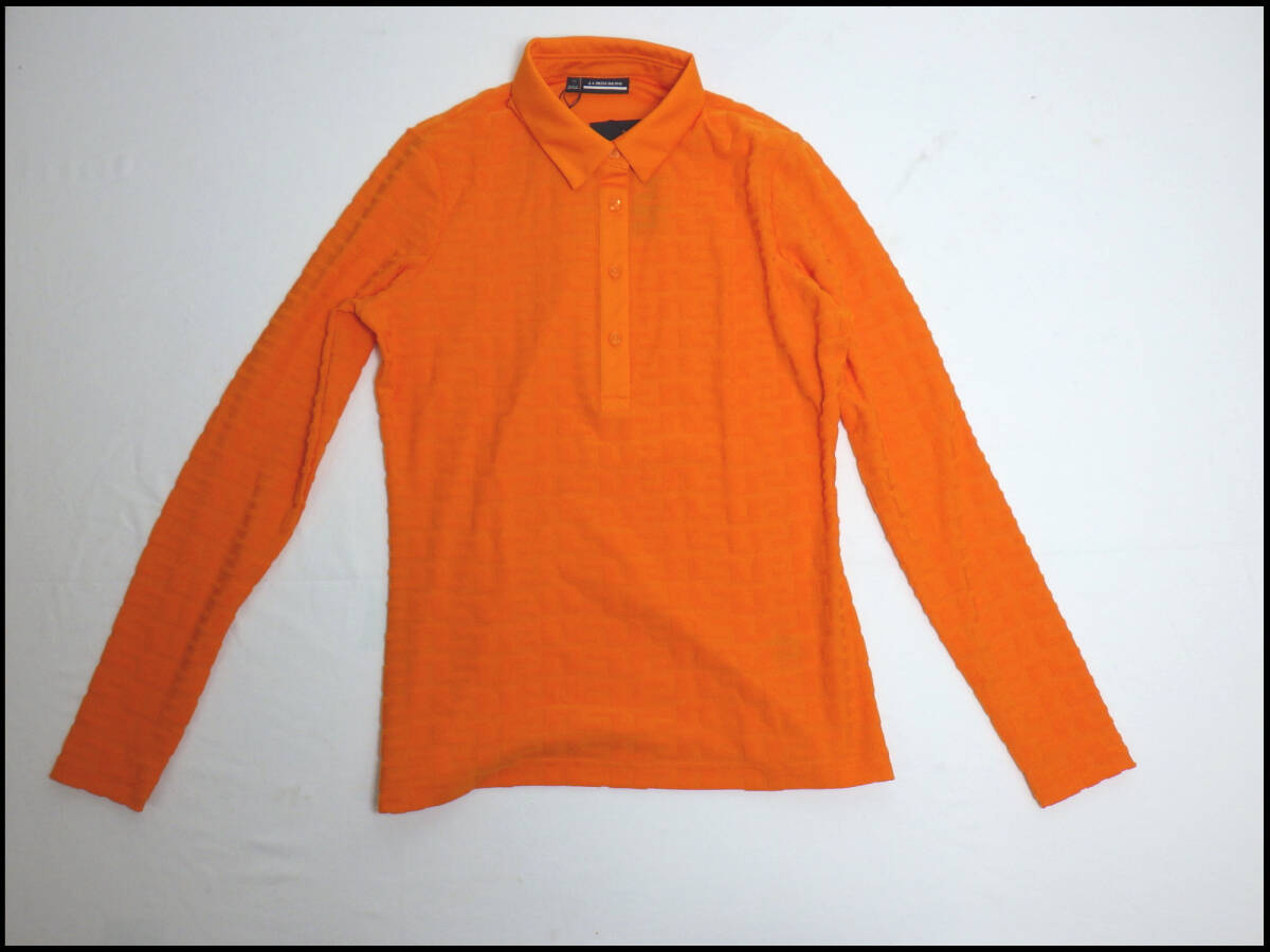 ●未使用品●荷崩れ●水濡品●J.LINDEBERG●ジェイリンドバーグ●レディース●Rosemary●長袖ポロシャツ●072-29916-034●SS/36サイズ拍卖