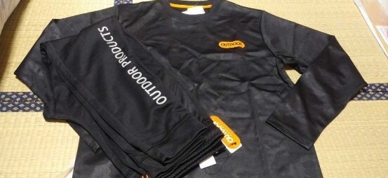 【新品】OUTDOOR トレーナー&ジャージパンツ 上下 LL 黒拍卖