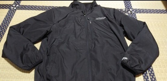 《新品》OUT DOOR 裏起毛ウインドジャケット L 黒拍卖