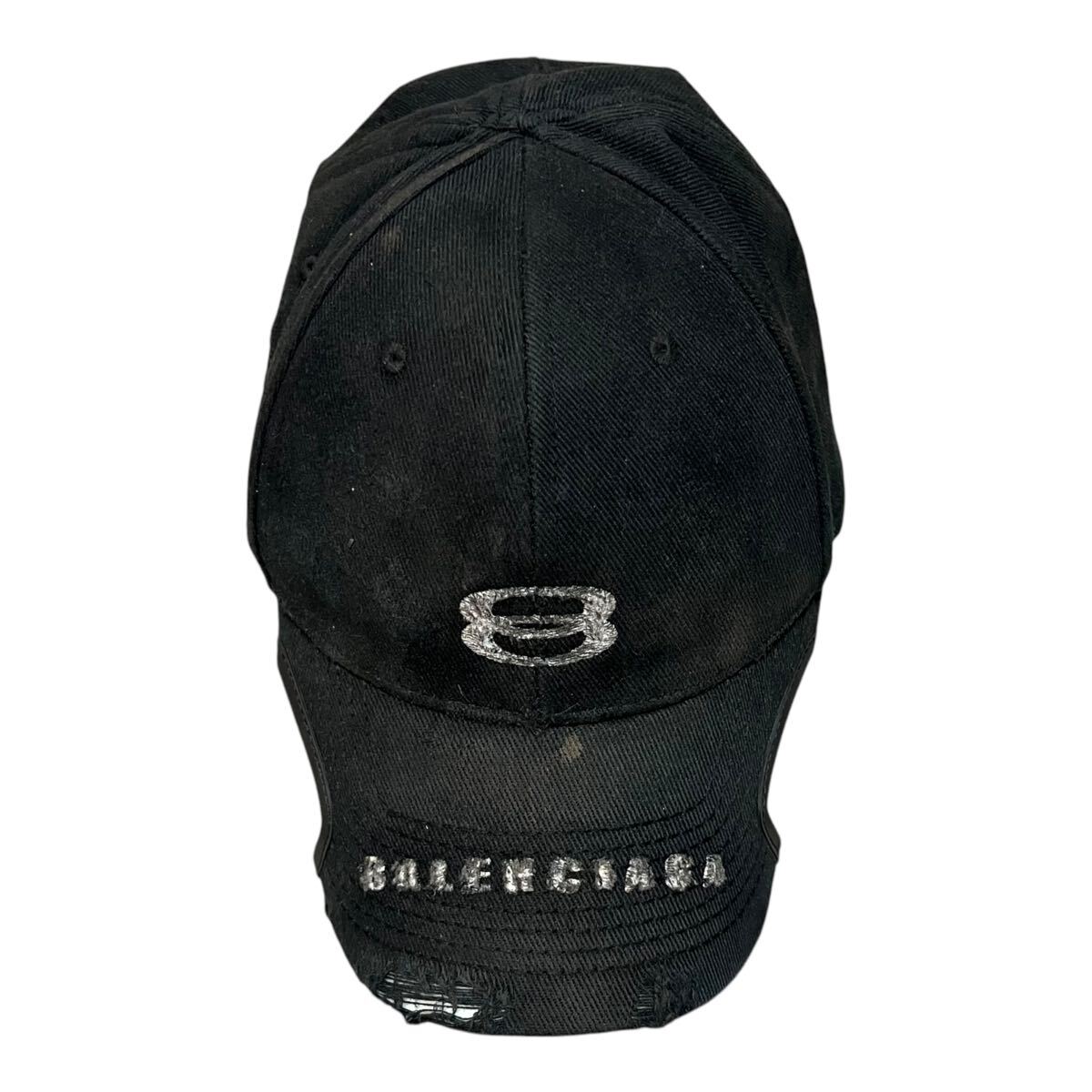 BALENCIAGA 23AW UNITY SPORTS ICON ダメージ加工 キャップ バレンシアガ 766864拍卖