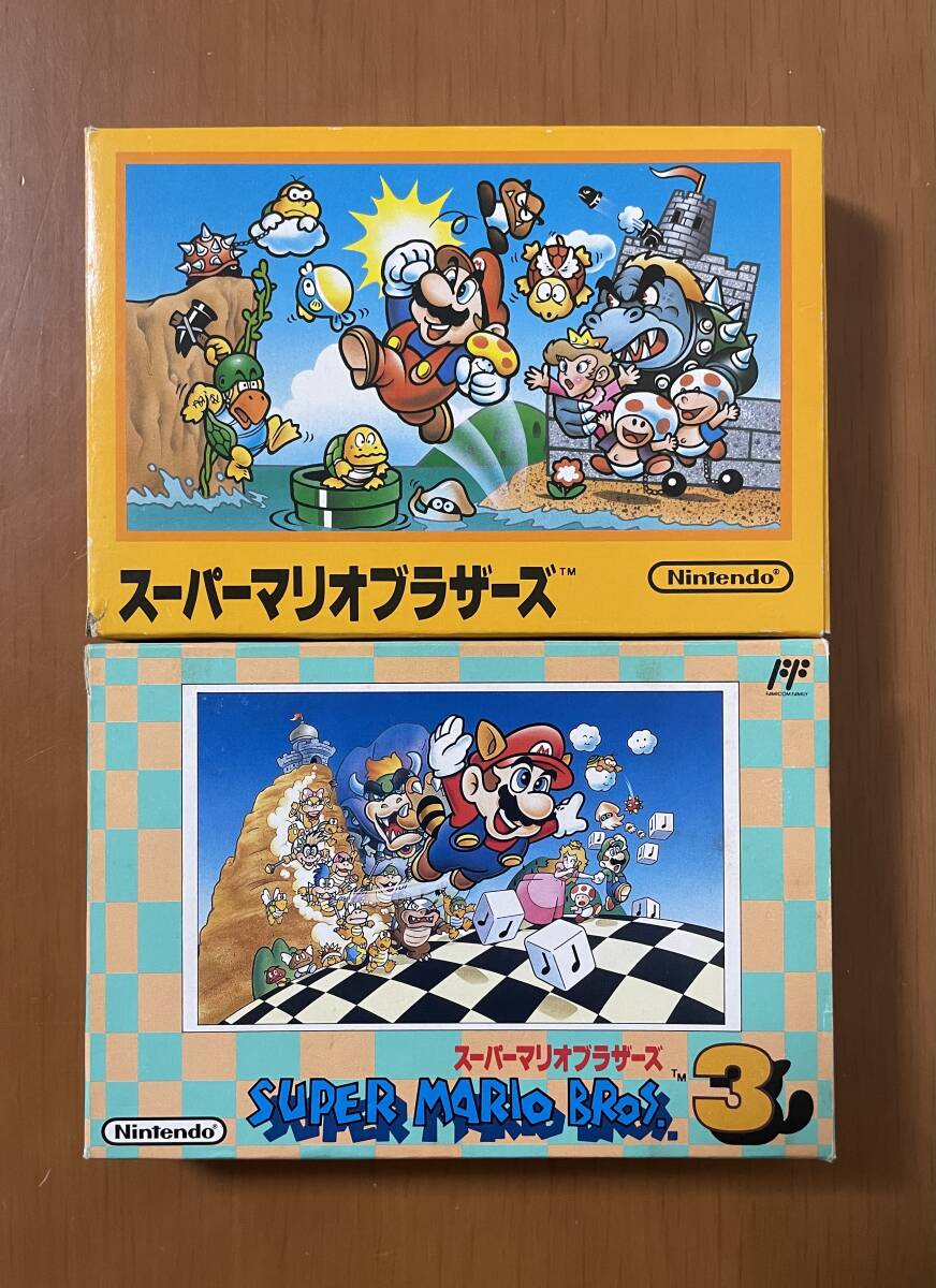 任天堂 スーパーマリオブラザーズ・スーパーマリオブラザーズ3 箱説付き ファミコンソフト拍卖