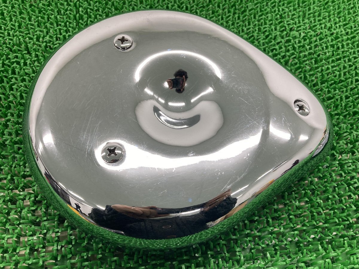 ガッツクローム製ハーレー エアクリーナーボックス 社外 中古 CVキャブ用 ティアドロップ スポーツスター ダイナ ソフテイル 品薄拍卖