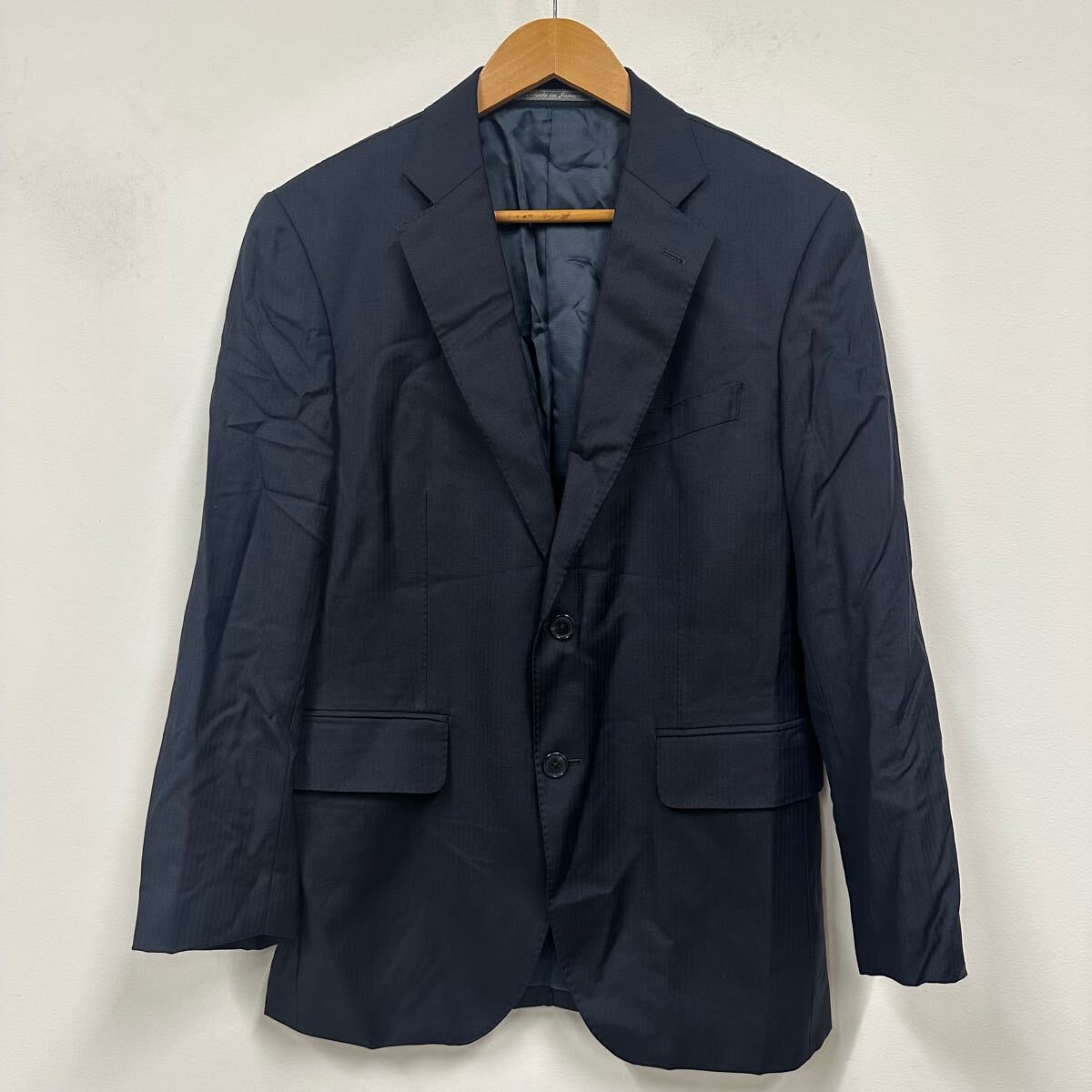 Steward Butler シングルジャケット ネイビー 総裏 サイドベンツ LoroPiana ロロピアーナ メリノウール 2B ジャケット a683拍卖