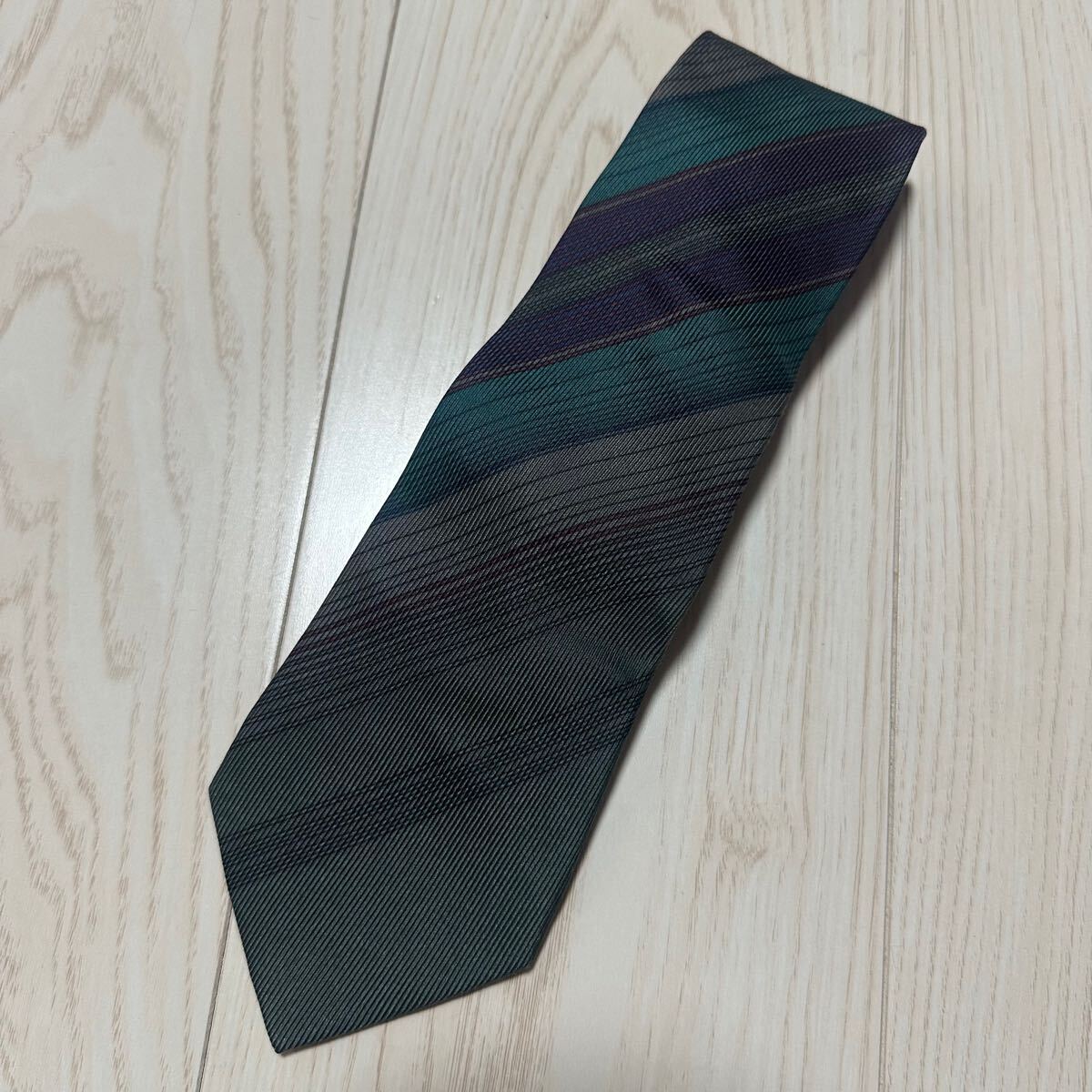 Christian Dior クリスチャンディオール ネクタイ マルチストライプ 絹 シルク100% a766拍卖