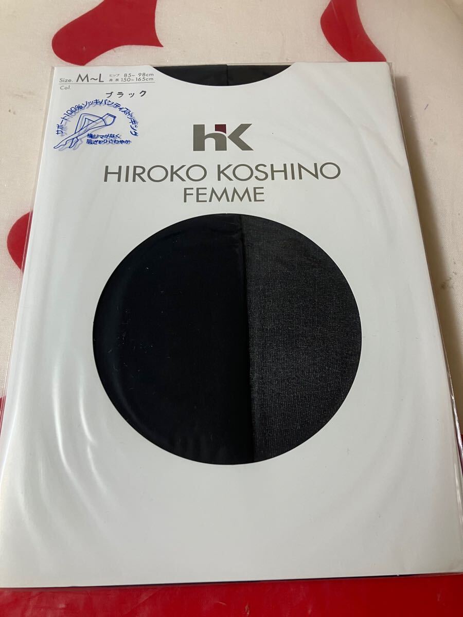 hiroko koshino femme サポート100% ゾッキ パンティストッキング ブラック 黒 パンスト panty stocking ヒロココシノ レヴアル hk 拍卖