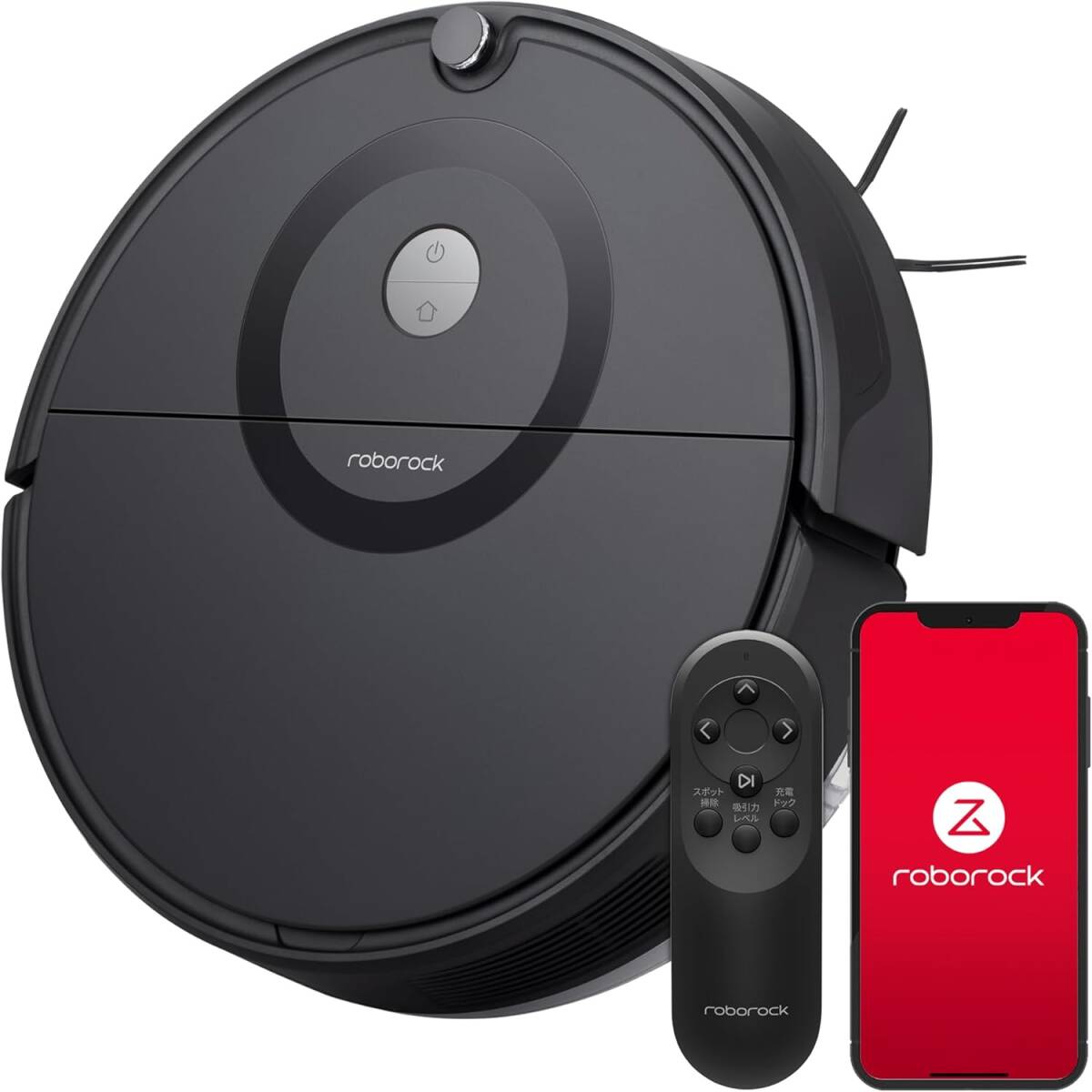 新品 Roborock E5 ロボット掃除機 E552-04 ロボロック 黒 水拭き マッピング 強力吸引 アプリ操作拍卖