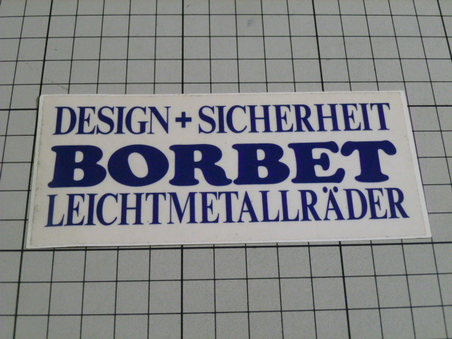 正規品 RORBET ステッカー 当時物 です(125×53mm) ボルベット ホイール拍卖