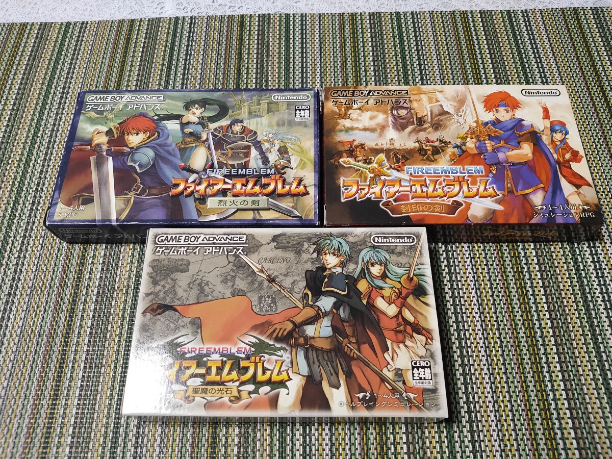 ファイアーエムブレム 封印の剣 烈火の剣 聖魔の光石/ファイヤーエンブレム Fire Emblem FE 任天堂 Nintendo GAMEBOY ADVANCE GBA 拍卖