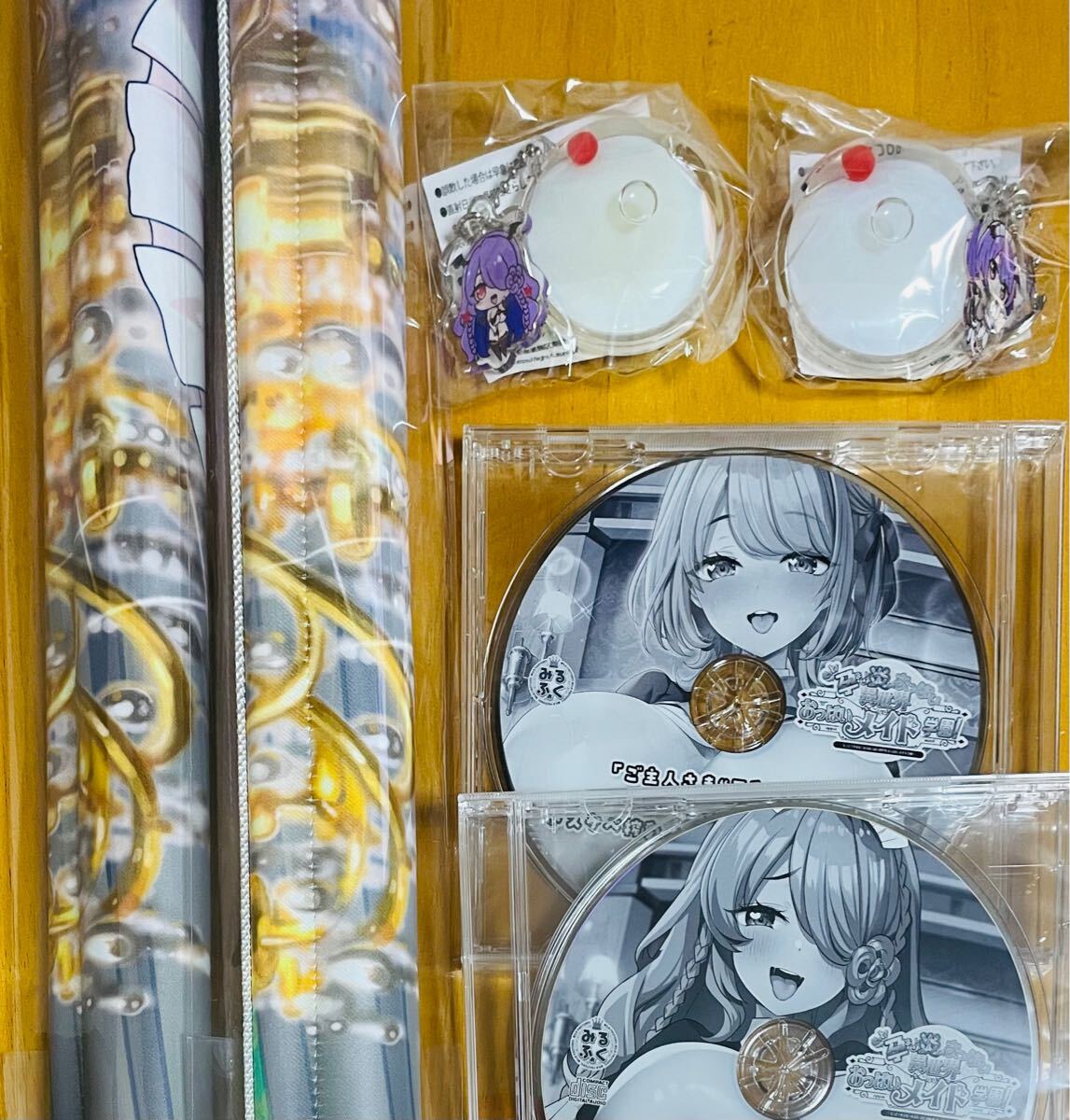 C105 コミケ105 親子丼タペストリーセット リリエラ ルナリリア おっぱいメイド学園 でらうえあ 赤木リオ みるくふぁくとりー拍卖