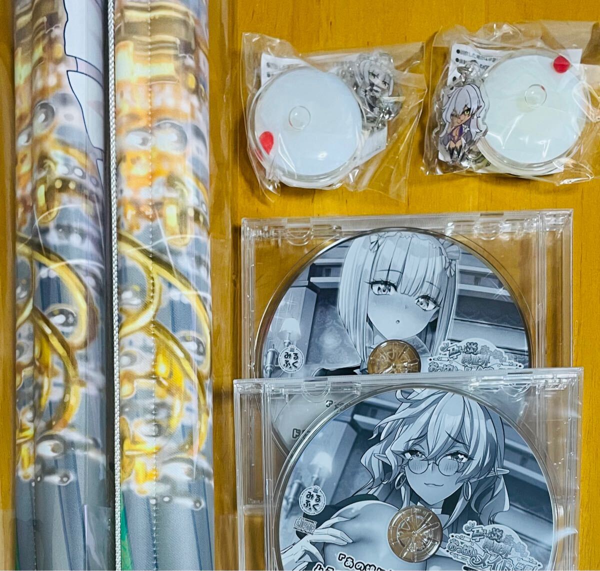 ■C105 コミケ105 親子丼タペストリーセット ミーナ パルティア おっぱいメイド学園! でらうえあ 赤木リオ みるふぁく みるくふぁくとりー拍卖