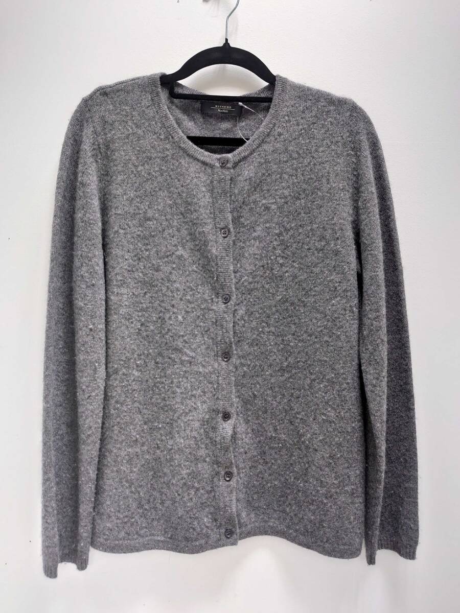 ♪♪#24739 WEEKEND MaxMara マックスマーラ カーディガン グレー サイズL♪♪拍卖