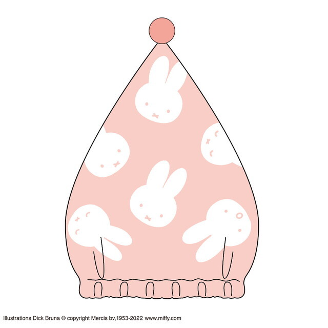 miffy ミッフィー ピンクフェイスミッフィー キャップタオル タオルキャップ 新品 送料無料拍卖