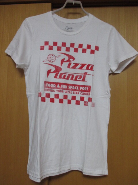 即決★TOY STORY トイストーリー Pizza Planet ピザプラネット Tシャツ/レディース S-M拍卖