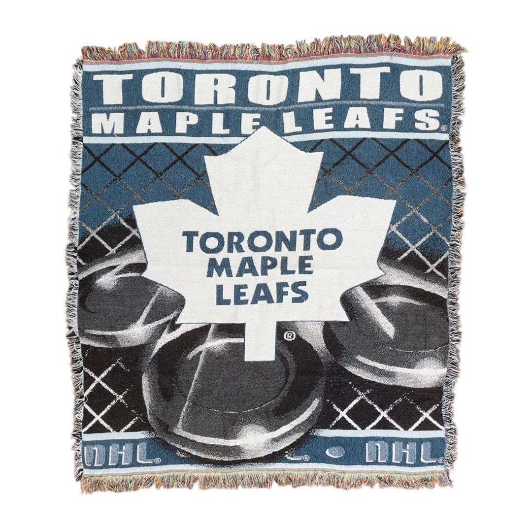 vintageラグ カーペット スポーツ NHL メイプルリーフス 752拍卖