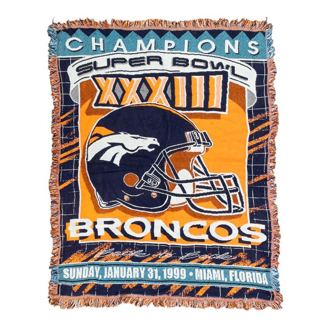 vintageラグ カーペット USA製 NFL デンバー・ブロンコス 741拍卖