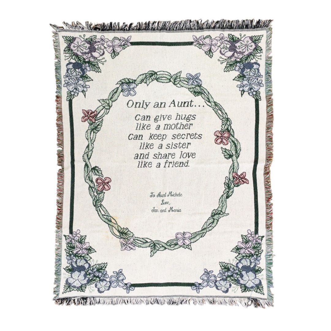 vintageラグ カーペット メッセージ おばさん 愛 思想 794拍卖