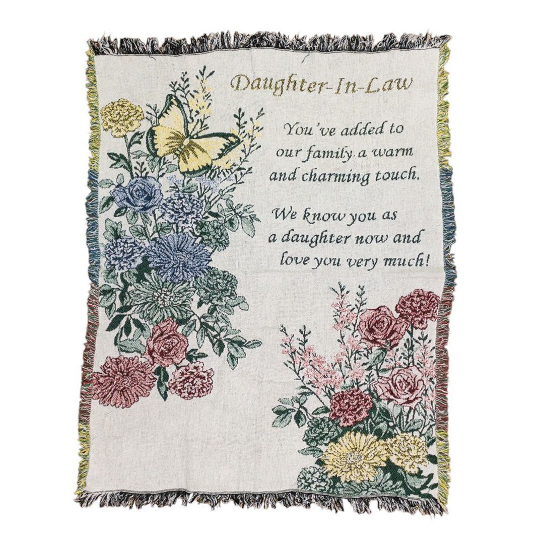 vintageラグ カーペット メッセージ 義理の娘 フラワー 790拍卖