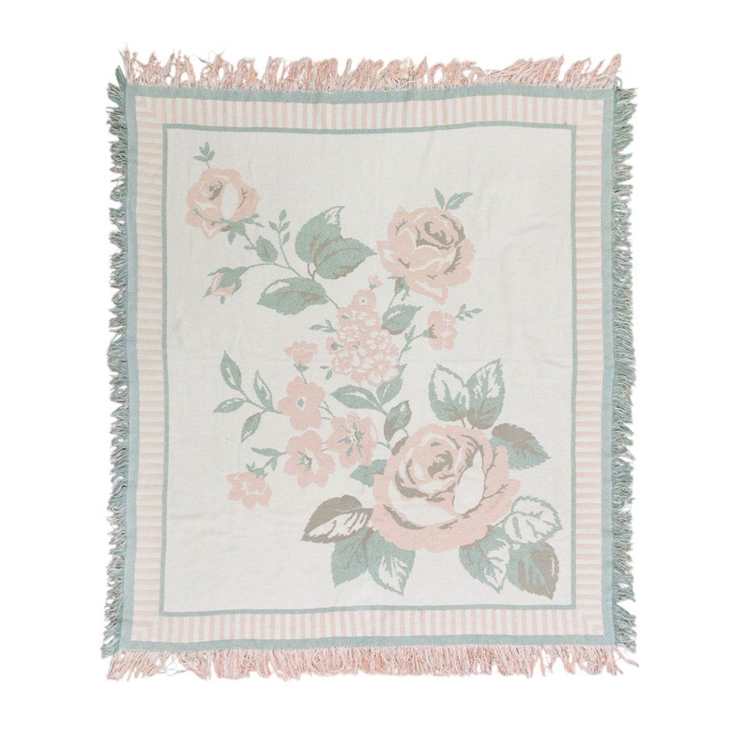 vintageラグ カーペット バラ ローズ 918拍卖