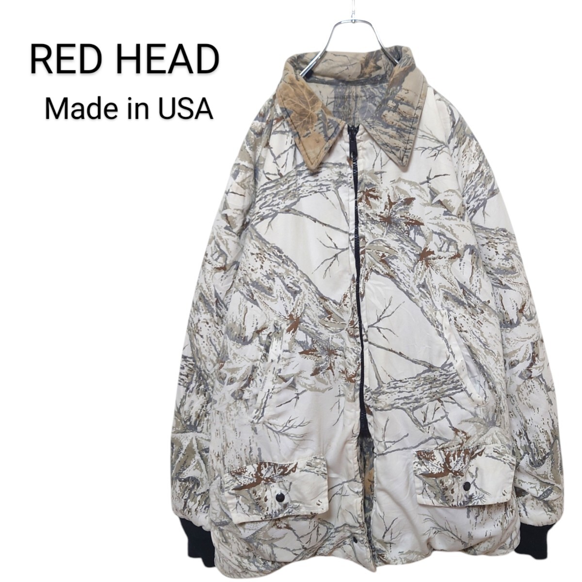【RED HEAD】リバーシブル ホワイトリアルツリー ジャケット A-2863拍卖