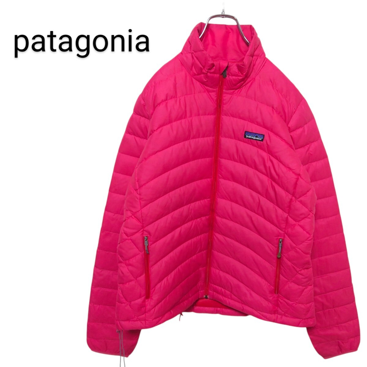 【patagonia】ワンポイントロゴ刺繍 ダウンセーター A-2871拍卖